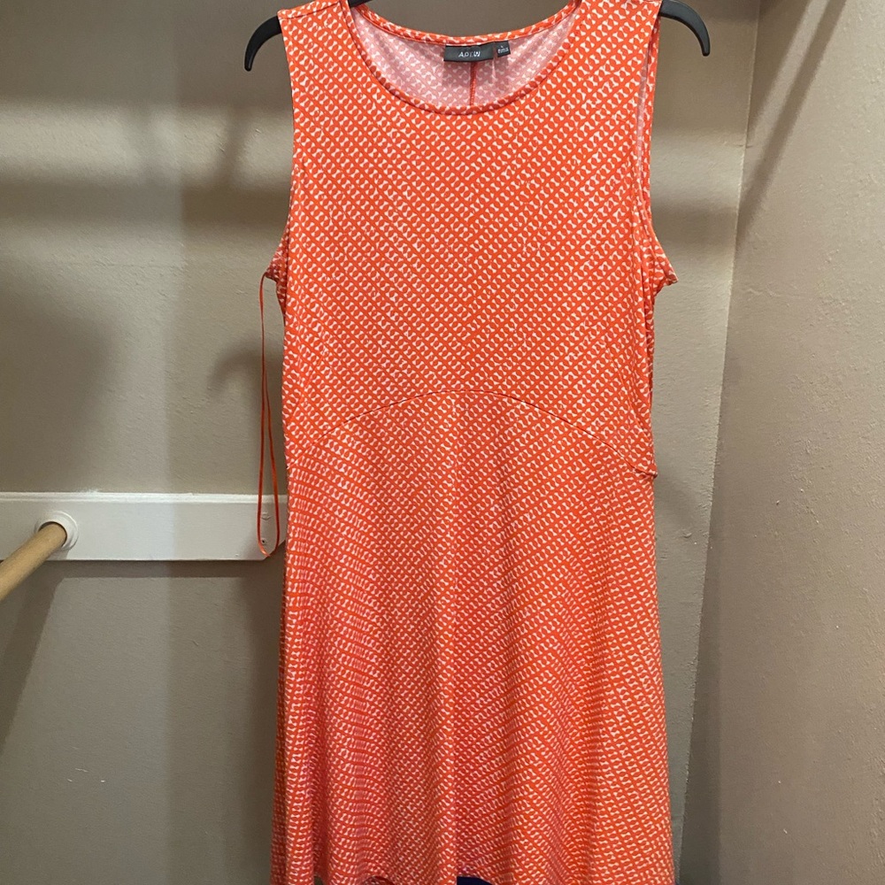 Large orange dress